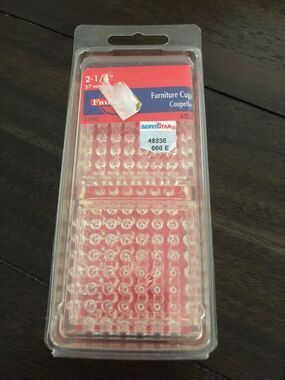 12 FAULTLESS 2" PLASTIC SPIKED BASE SQUARE FURNITURE CUPS, #31902